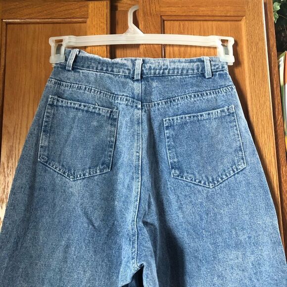 Y2K Aelfric Eden High Rise Wide Leg Jeans Green Gungchi - 26 - Picture 8 of 12